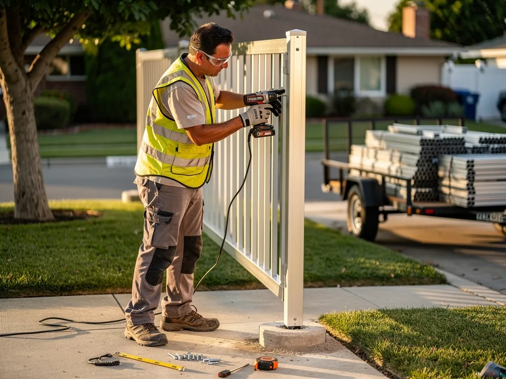 Aluminum Fence Installation