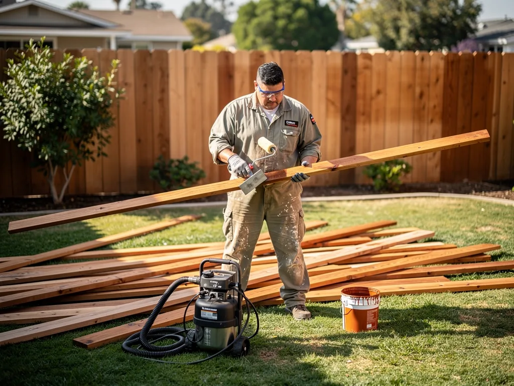 Fence Staining