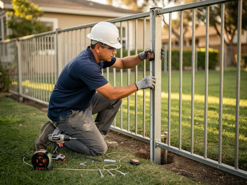 Steel Fence Installation