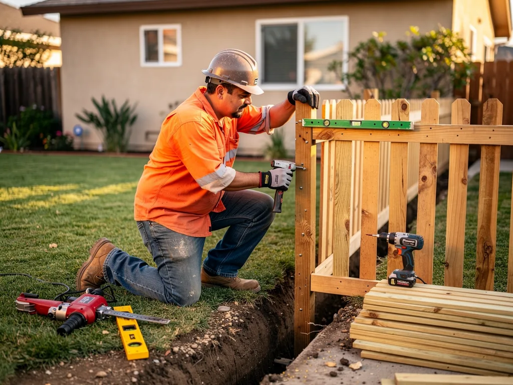 Wood Fence Installation